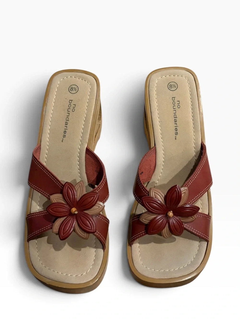 90’s Vintage Wooden Platform Sandals
